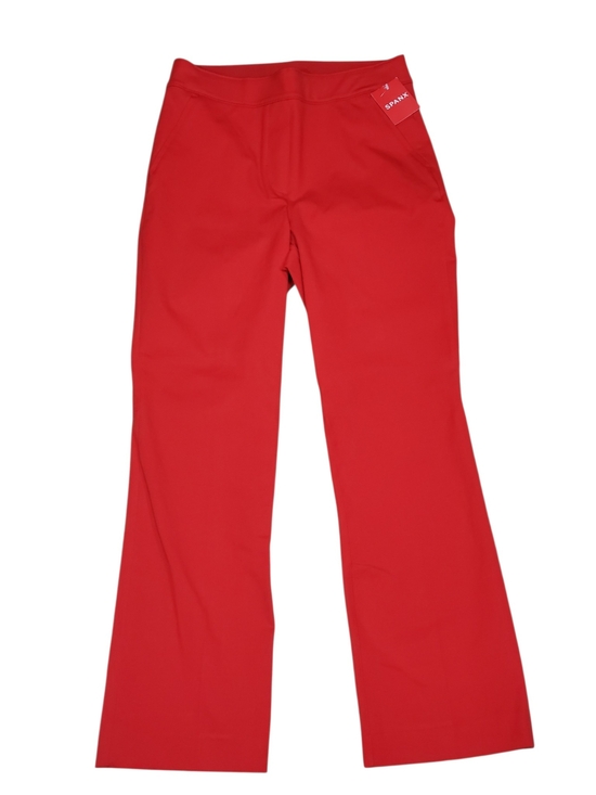 SPANX Pants - SPANX True Red Polished Kick Flare Pull On Cropped Pants Size Small